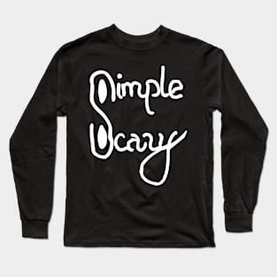 simple scary Long Sleeve T-Shirt